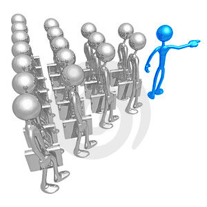 Três níveis de liderança